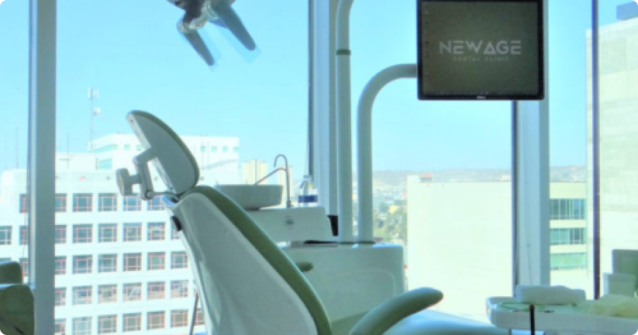 silla especial para dentistas en un edificio